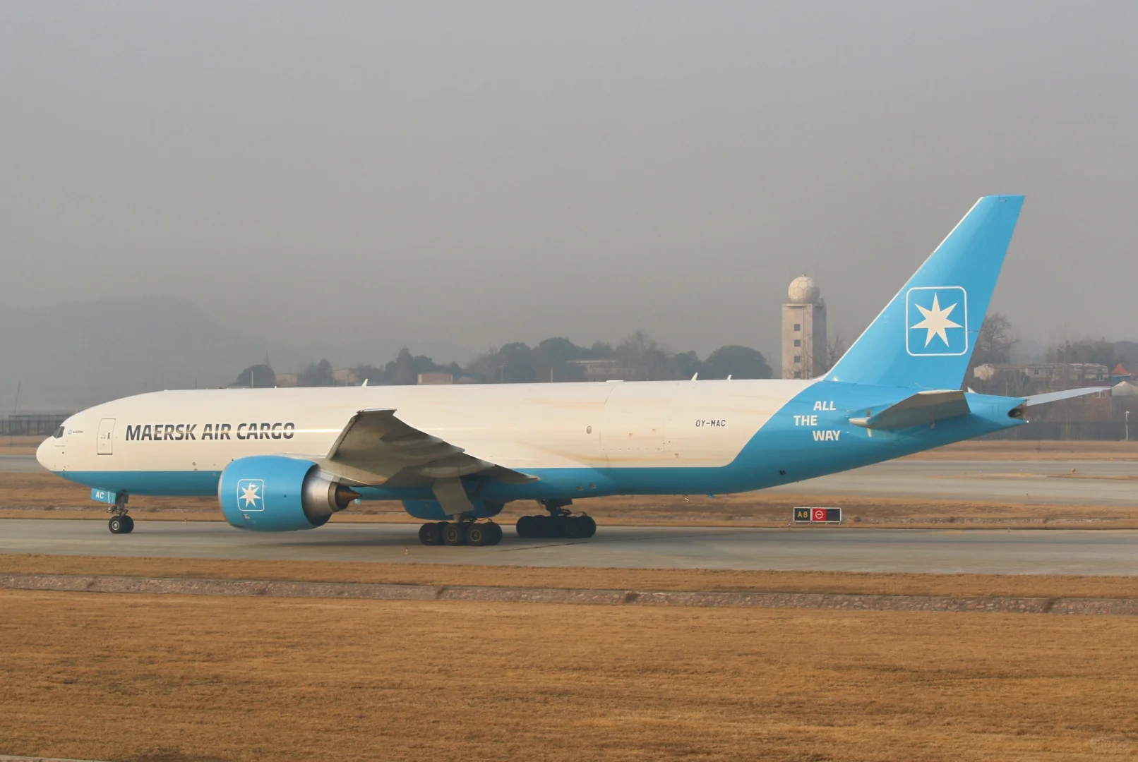 鄂州机场解锁马士基777货机