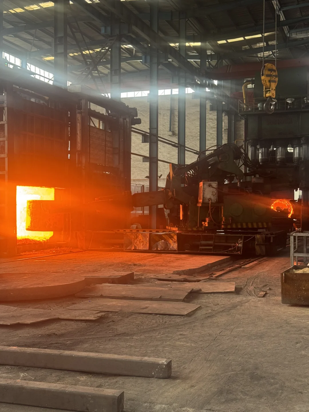 大型锻件生产现场life图与热处理一体化.