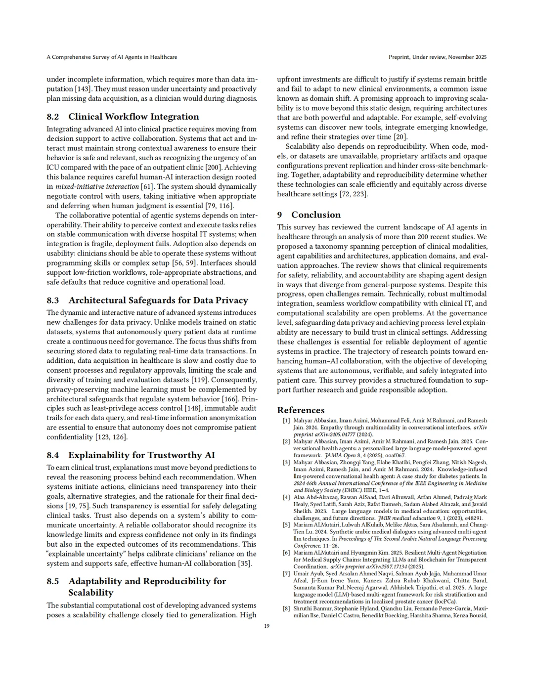 综述：医疗AI智能体