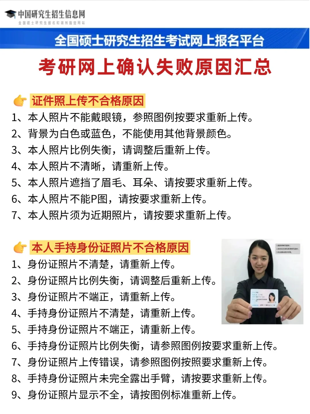 考研网上确认❗去年同学审核不通过原因汇总
