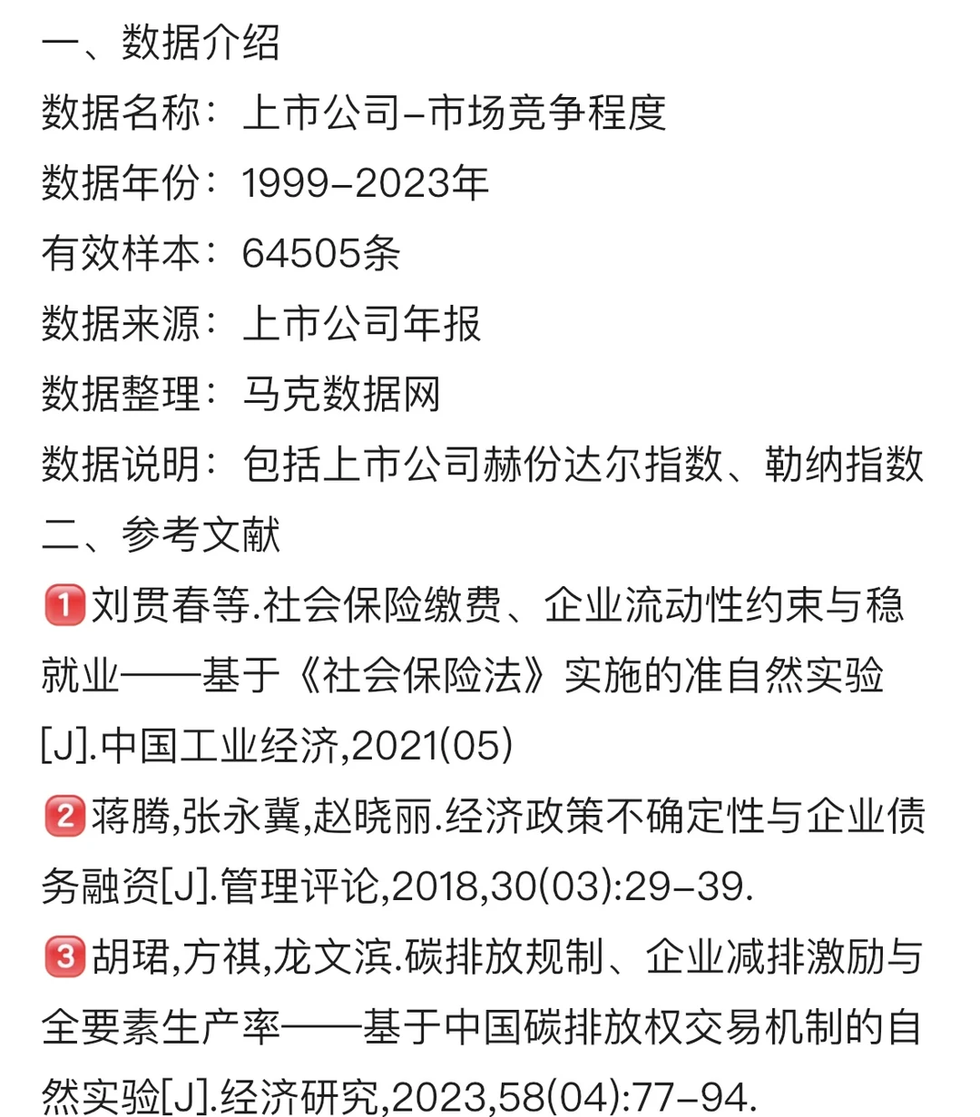 【1999-2023】上市公司-市场竞争程度