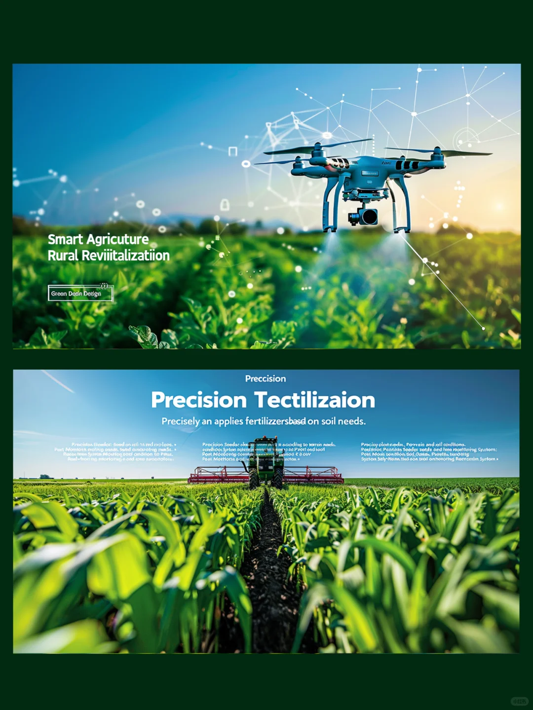 智慧农业PPT模板太美了?