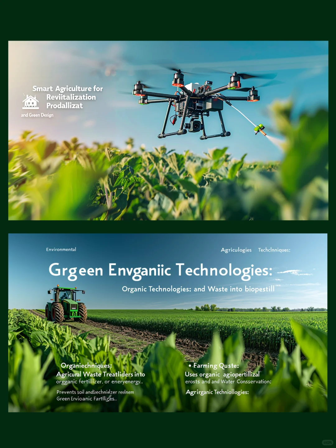 智慧农业PPT模板太美了?