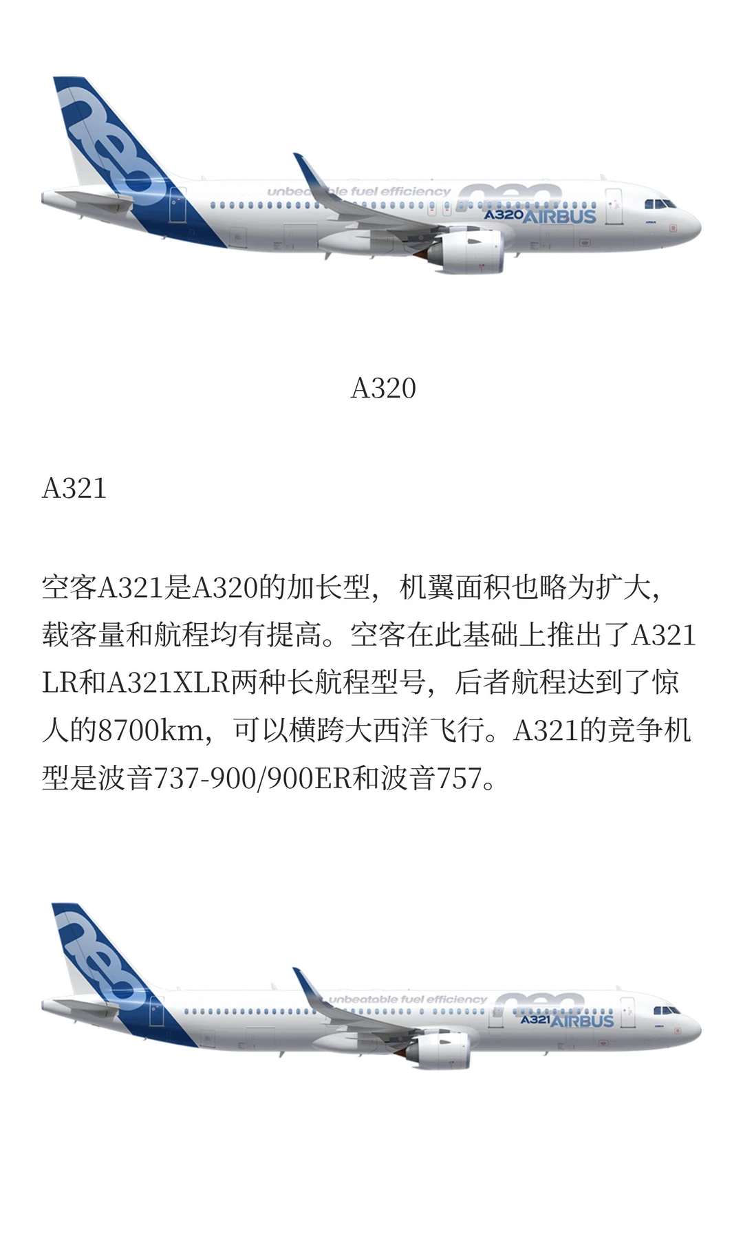 空客所有机型都在这里