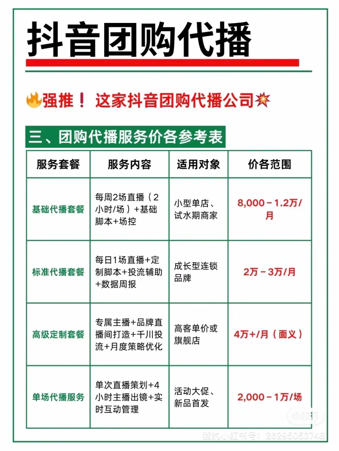 本地生活代播代运营