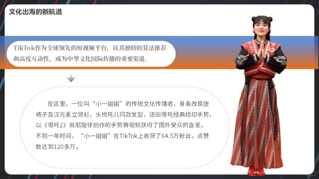 TIKTOK助力中国文化国际传播PPT模板