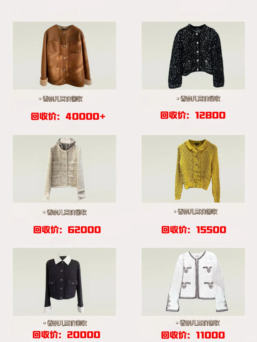 又涨啦！香奈儿外套真实回收行情?