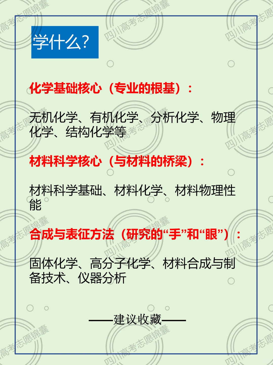 五分钟链接材料化学专业