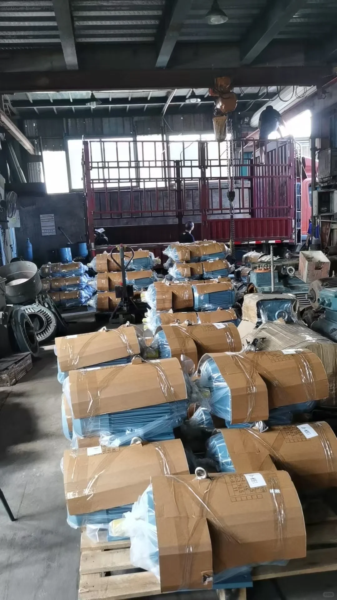 电机装车打包啦～～