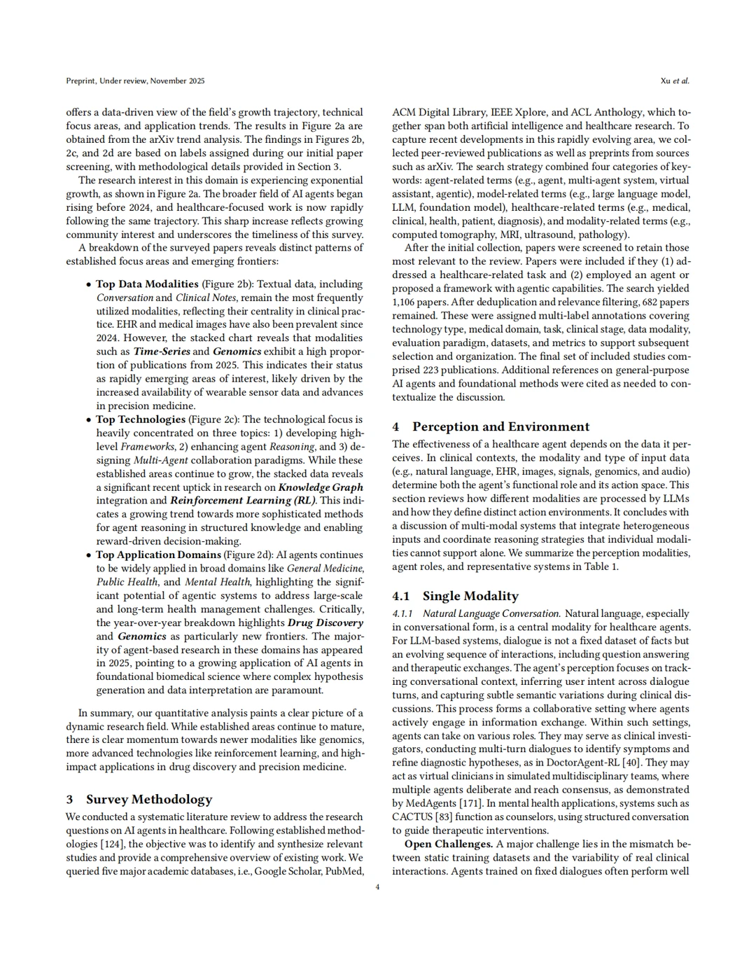 综述：医疗AI智能体