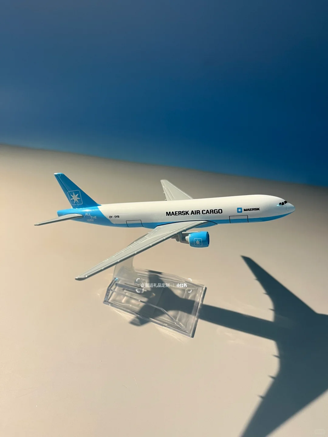 ✈全球航运巨头的空中力量马士基飞机模型定