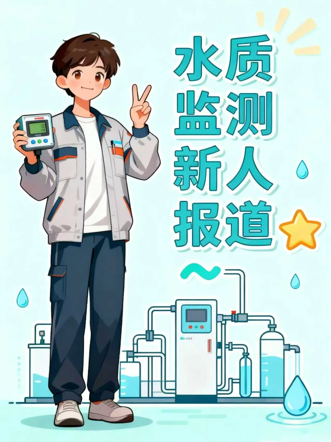 水质检测新人报道!