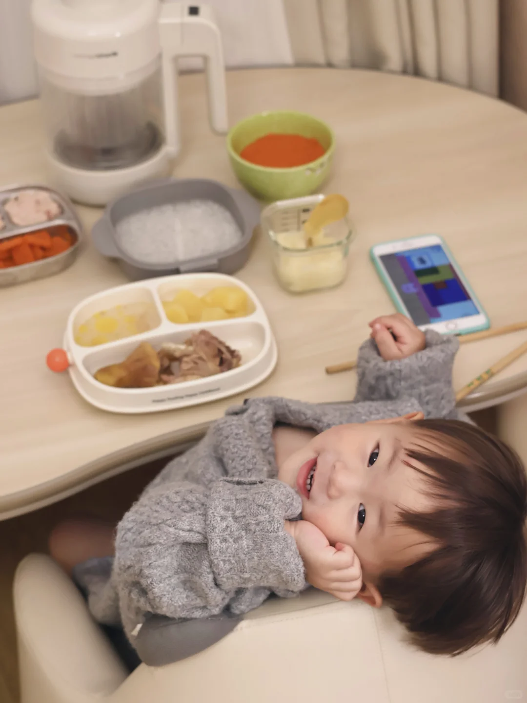 挑战用一台摩飞辅食机做各种宝宝辅食