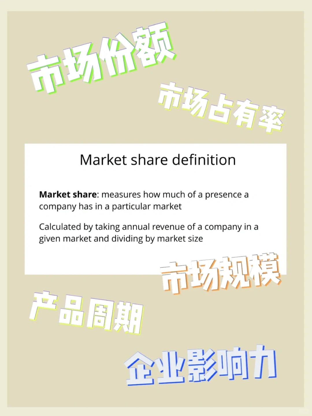 咨询入门必备｜基础知识-市场占有率