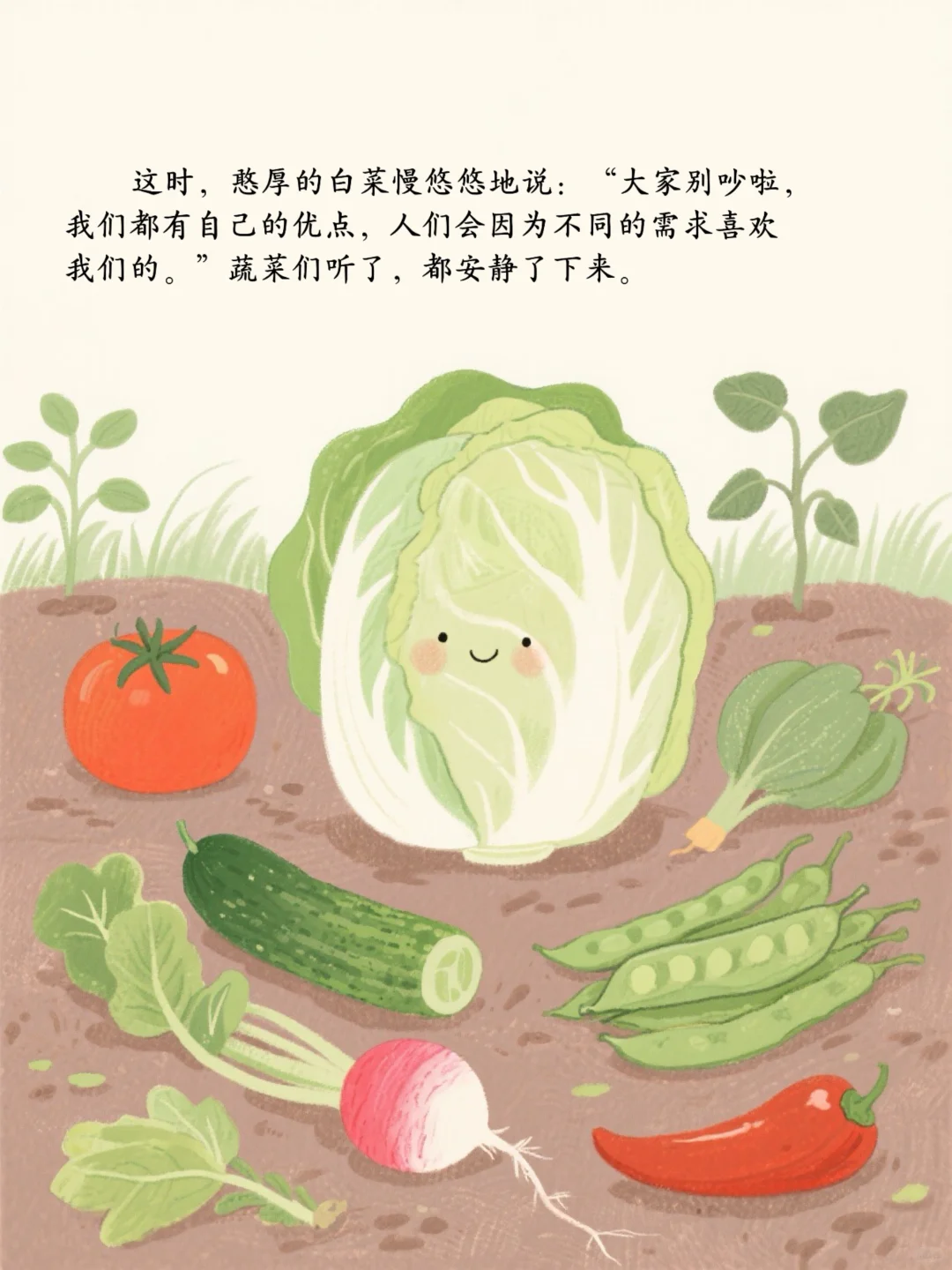 小朋友们看图猜蔬菜~热闹的菜园子