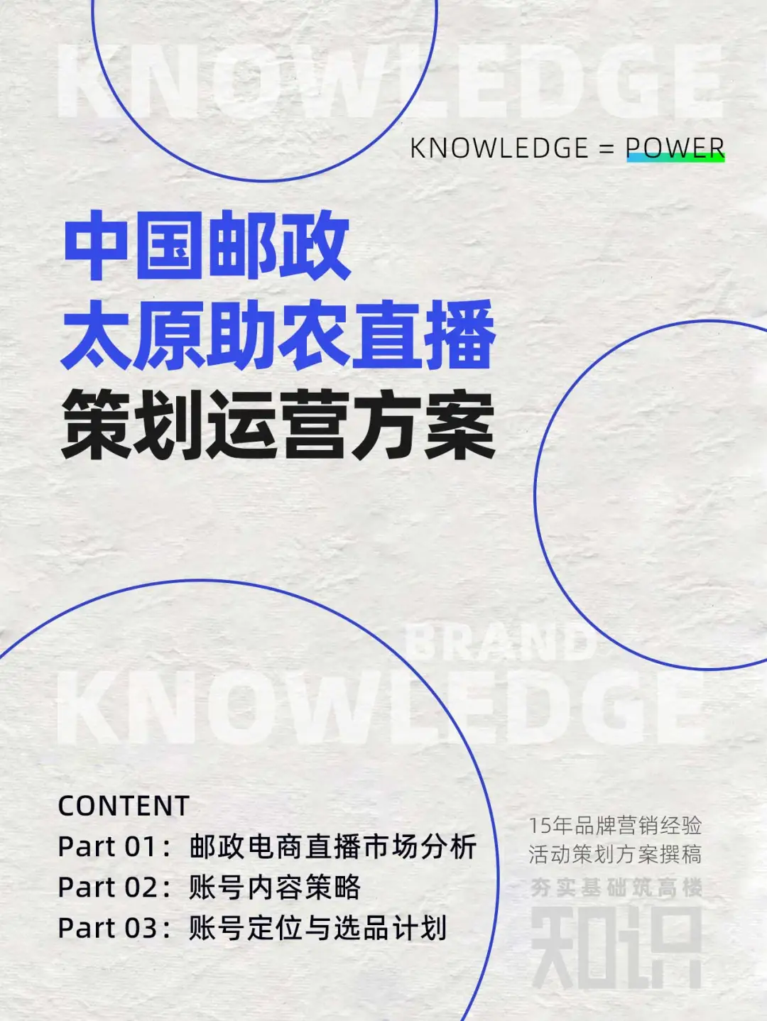 中国邮政：太原助农直播策划运营方案