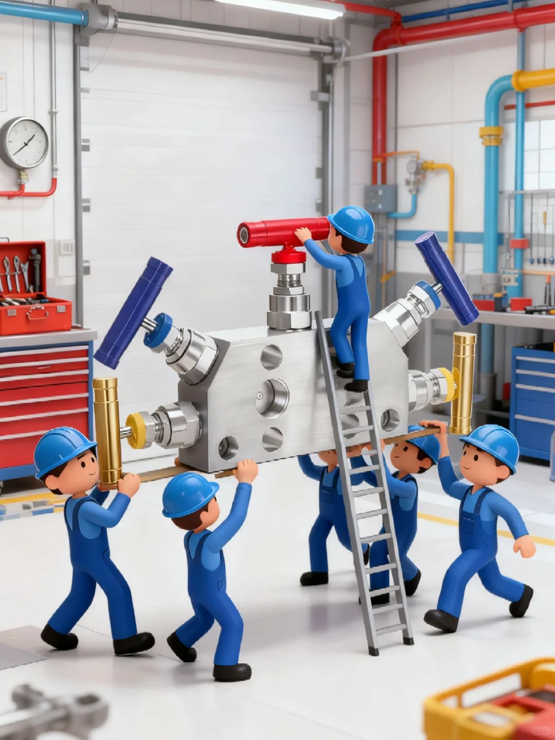 萌萌的卡通工业风场景生成了!