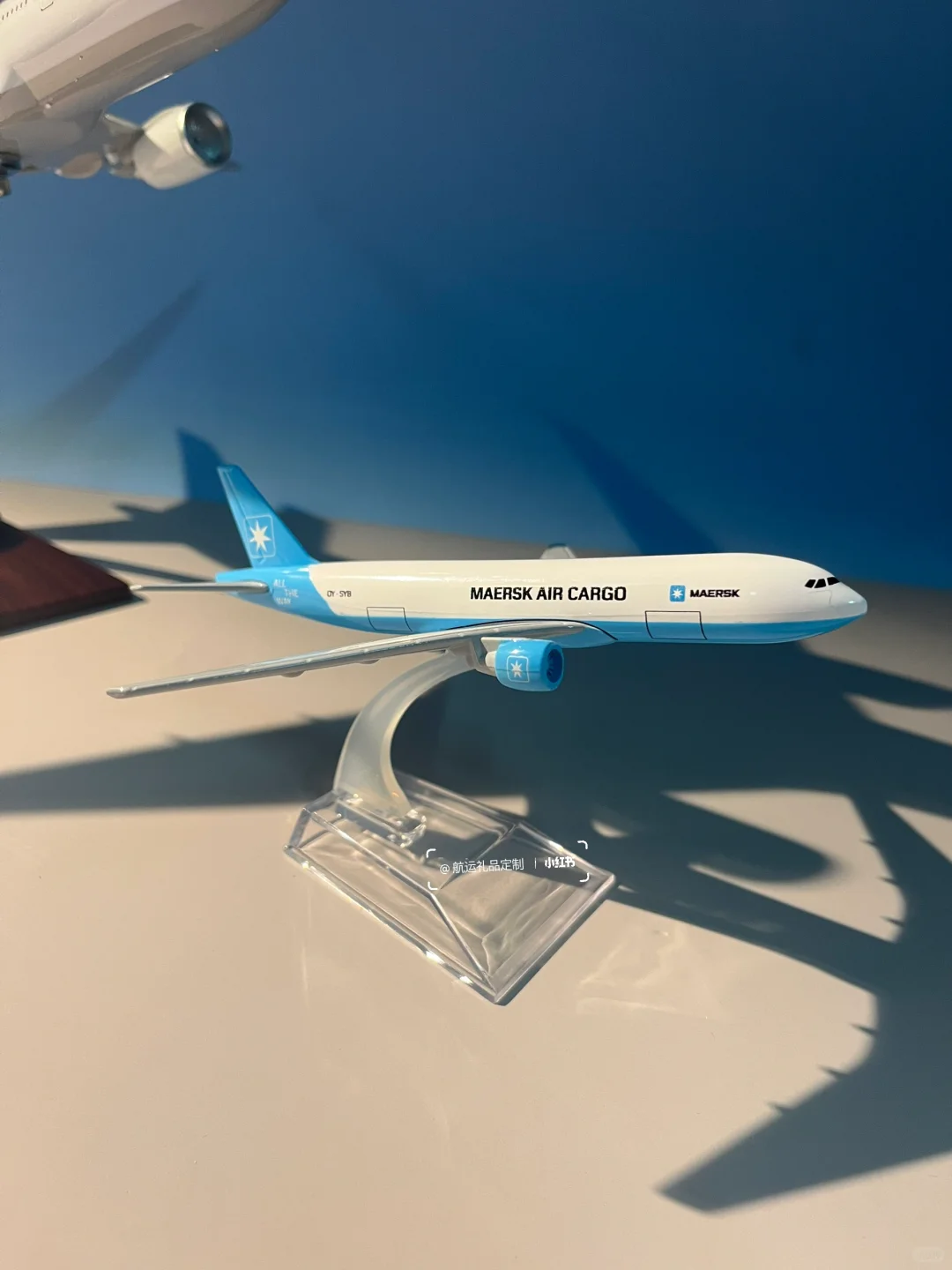 ✈全球航运巨头的空中力量马士基飞机模型定