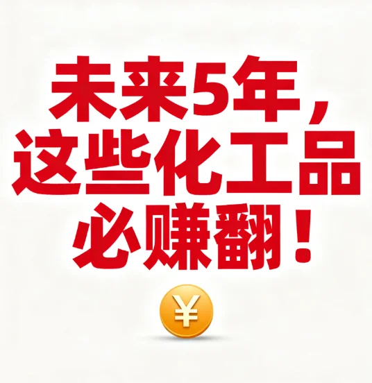 未来5年,这些化工品必赚翻!?