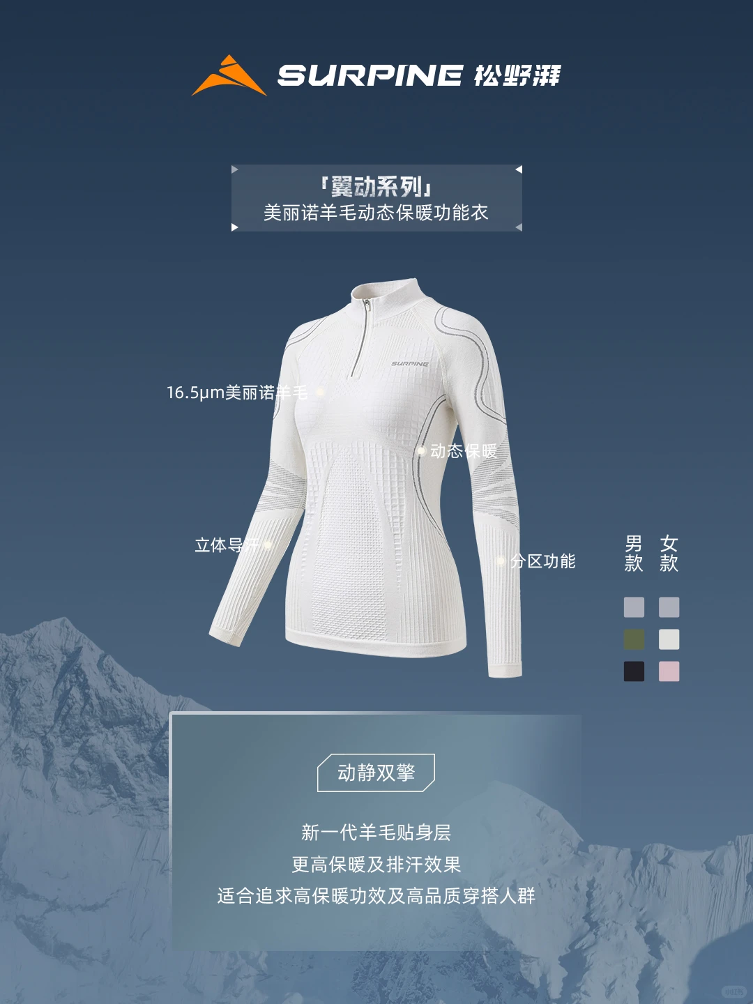 ??还不会选松野湃滑雪速干衣？❄️