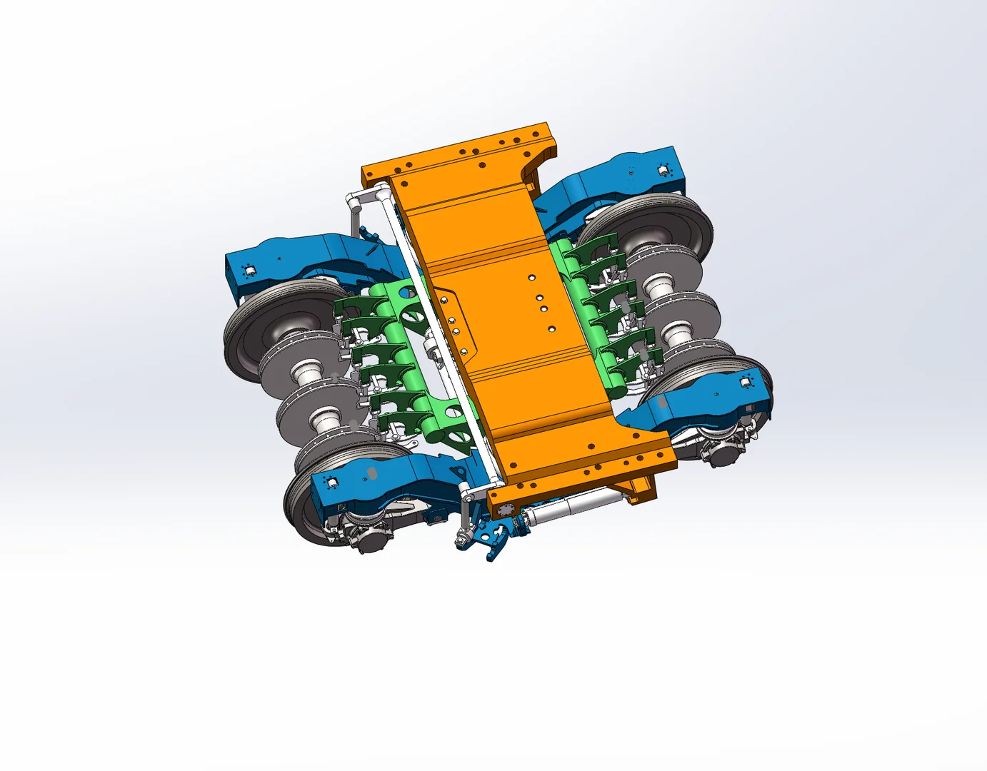 CRH3CRH380非动力转向架（拖车转向架）模型