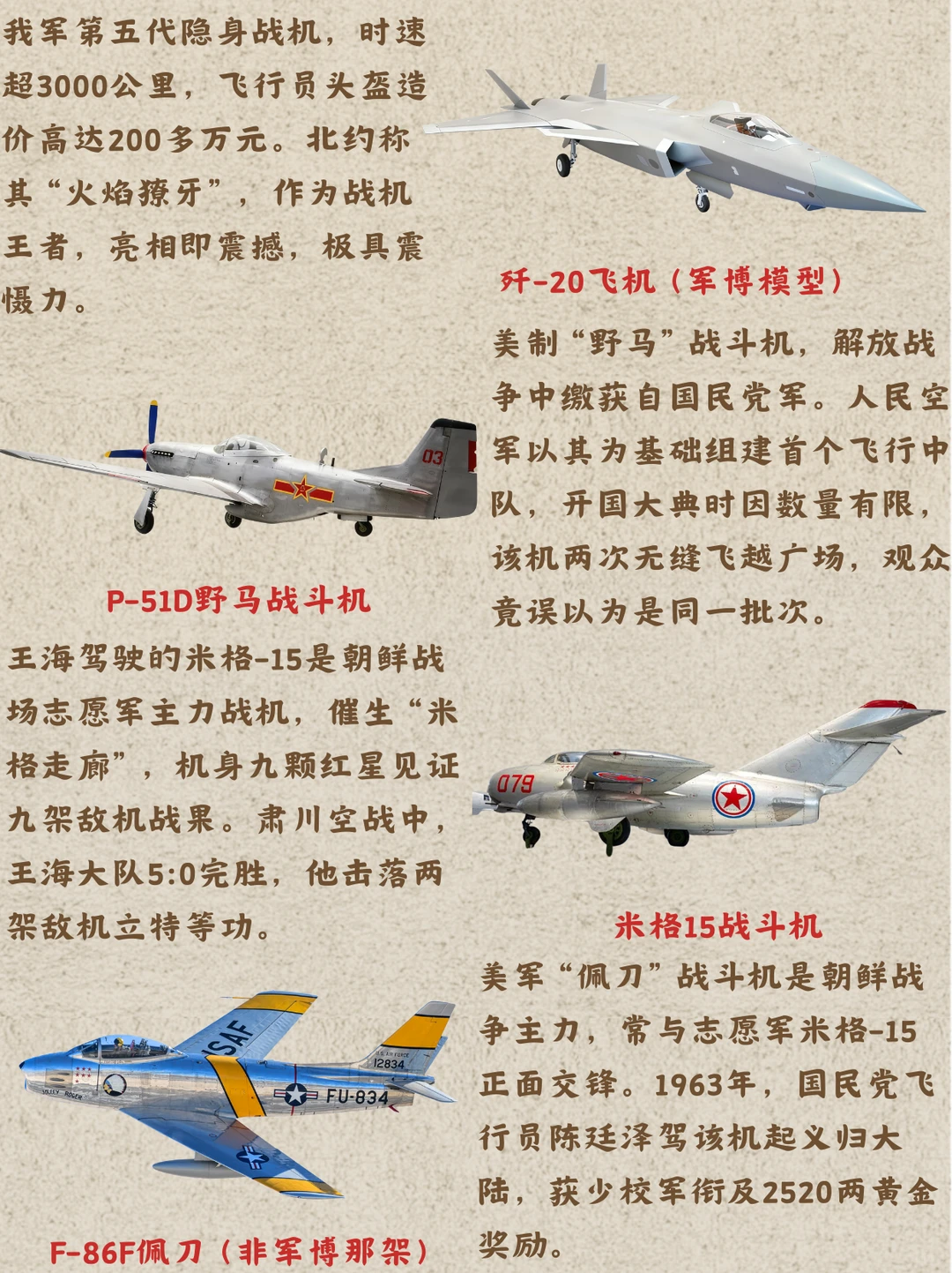 ?军博14架飞机一览❗️