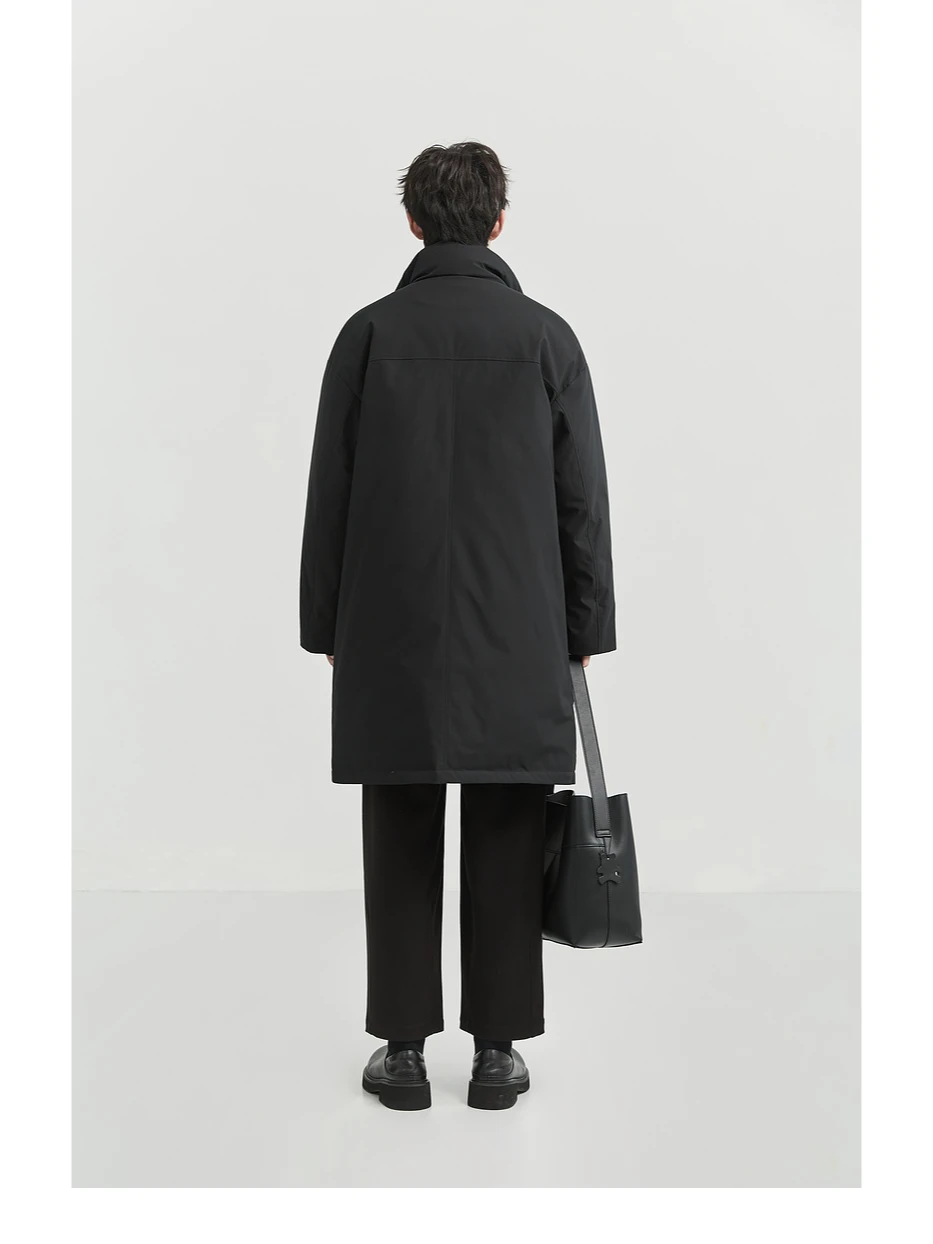 BJZE | 石墨烯设计感假两件长款羽绒服