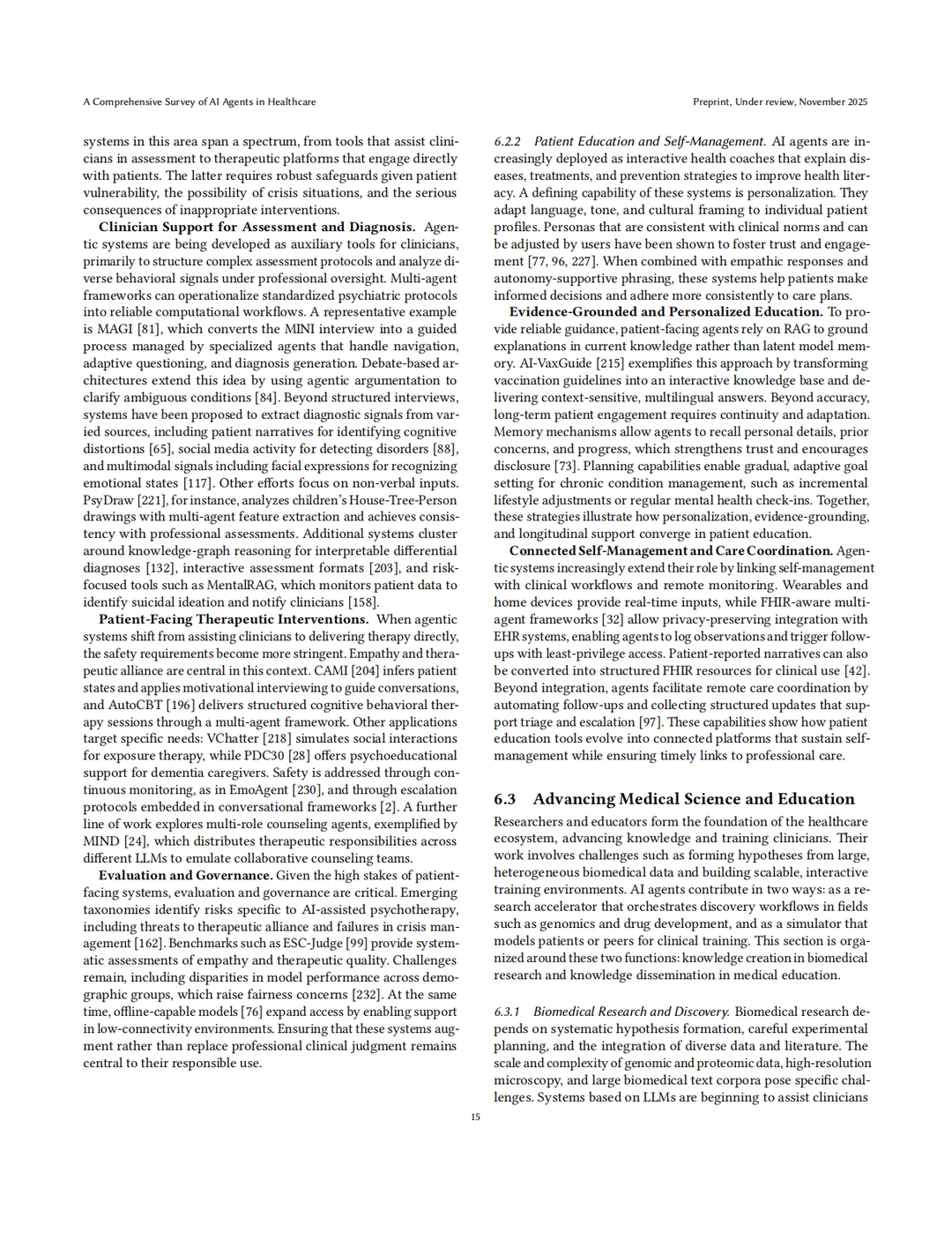 综述：医疗AI智能体