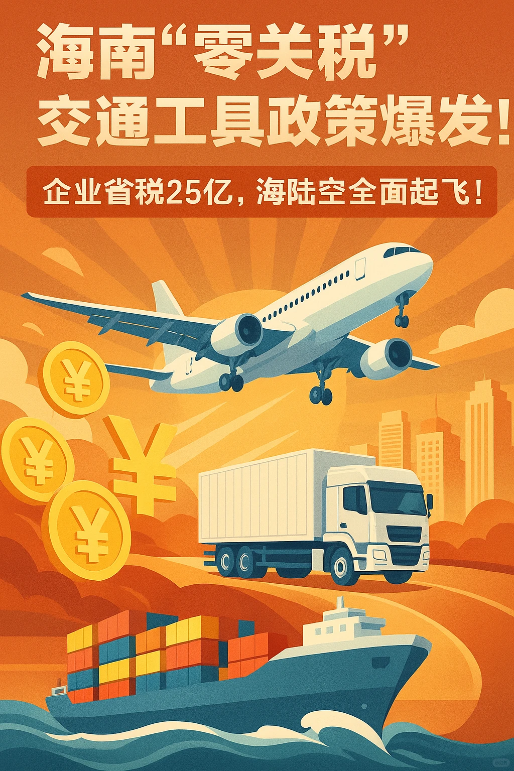 ?海南“零关税”交通工具政策爆发！