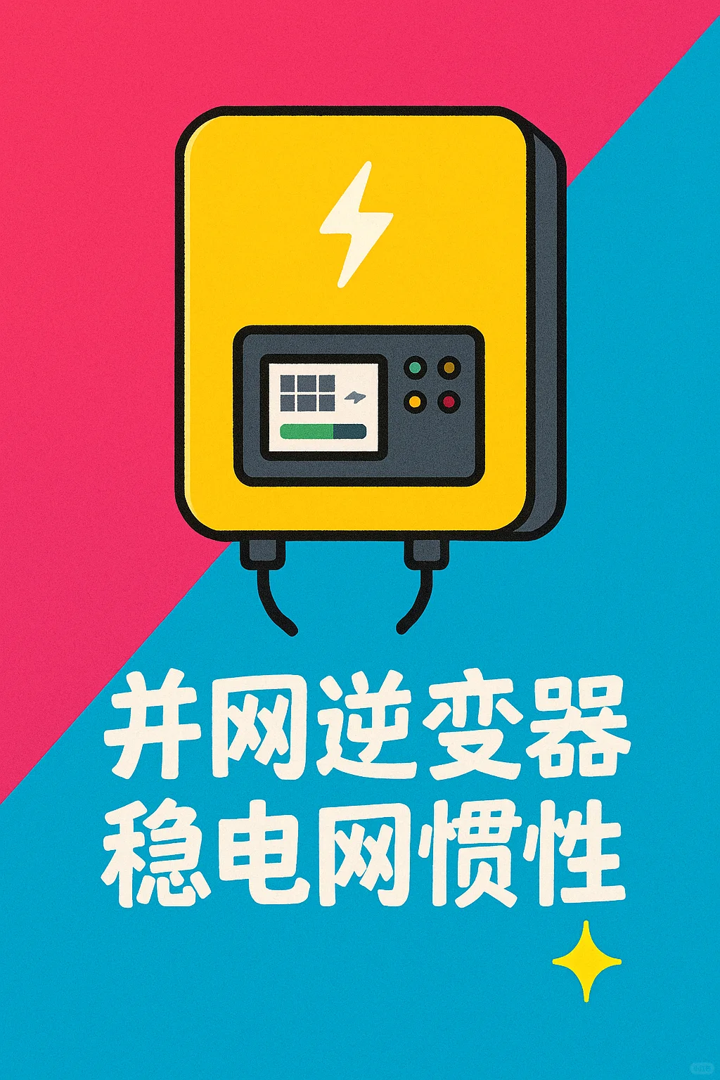 虚拟电厂新突破！并网逆变器稳电网惯性✨