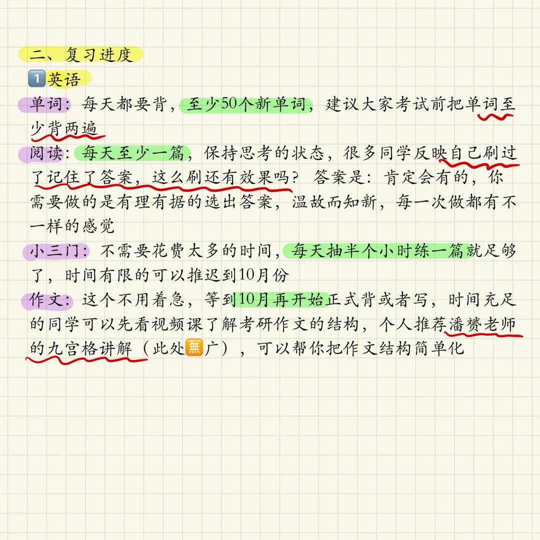 ?25考研丨九月份注意事项➕进度➕心态调整