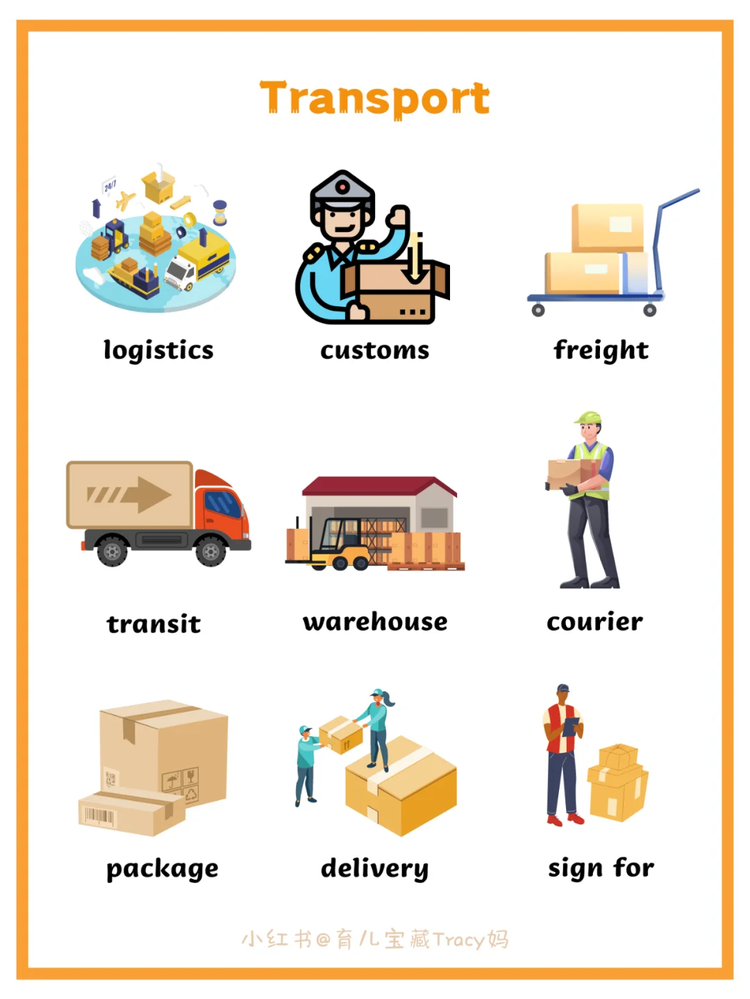 ?亲子英语Day113【运输】主题闪卡