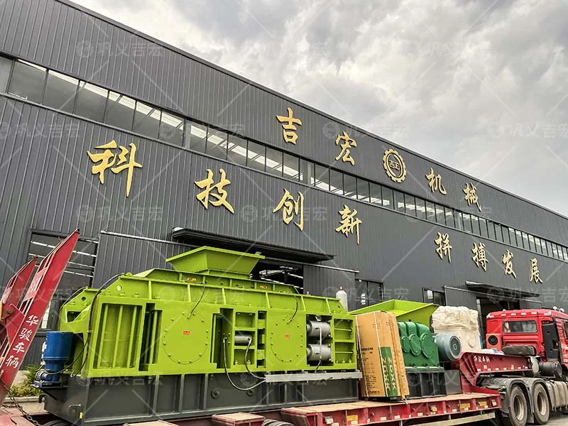 液压对辊破碎机为钢厂钢渣破碎量身打造