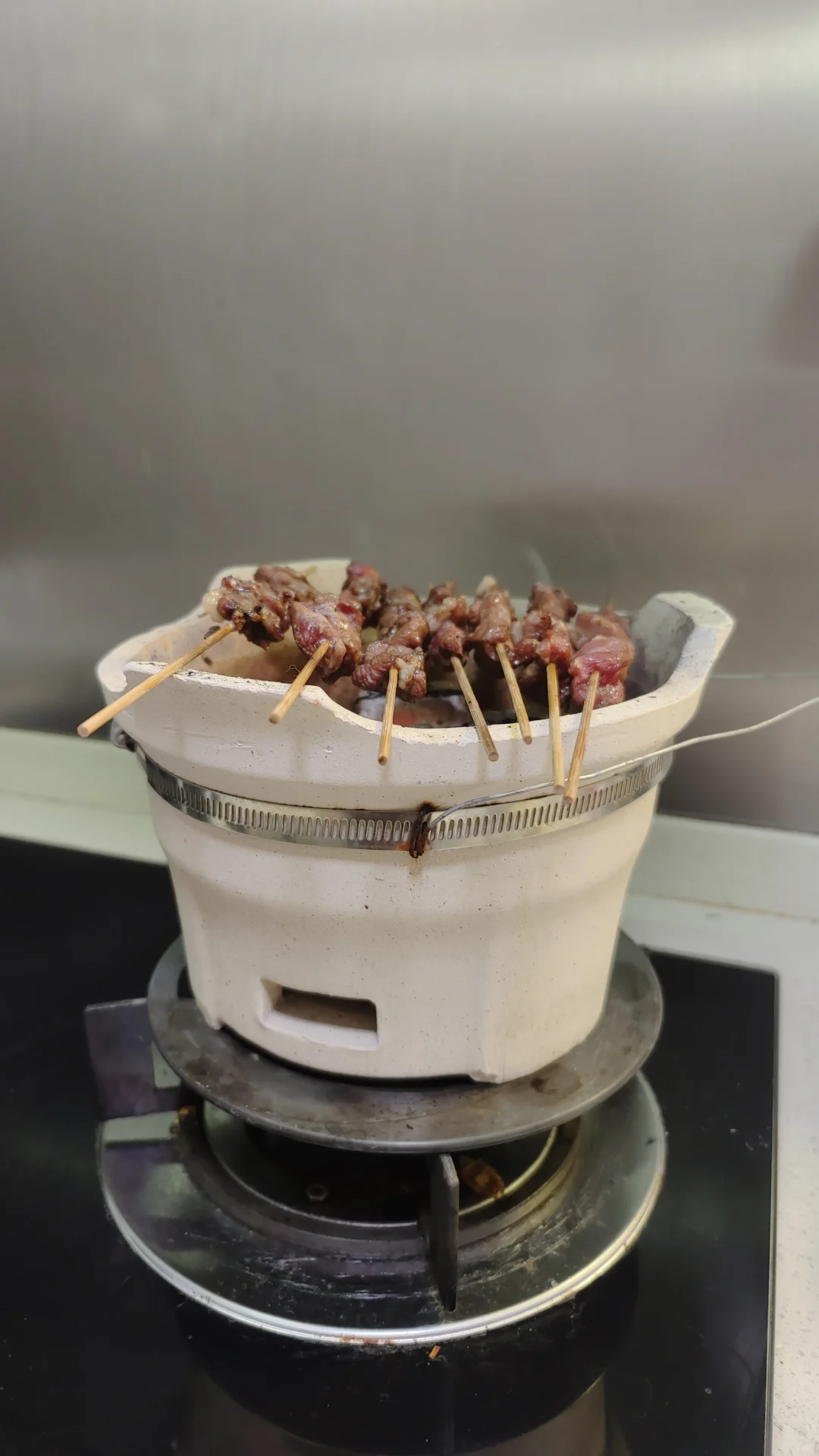 【在家无烟炭火烧烤】