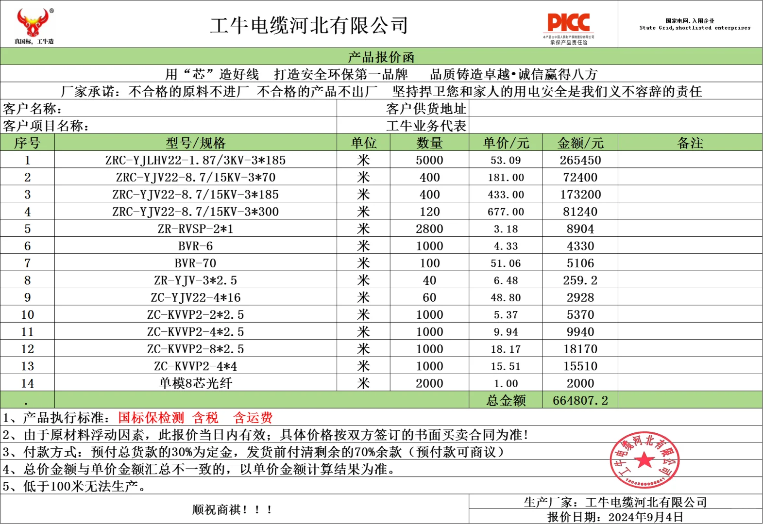 铝合金，中高压，屏蔽线报价