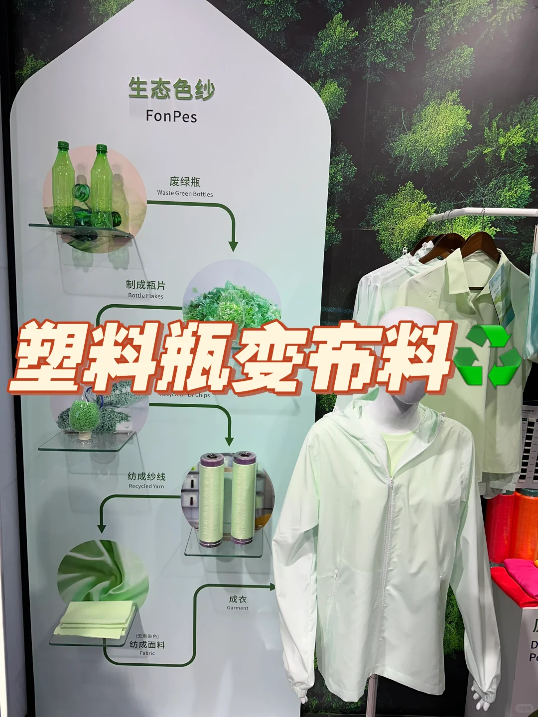 紫豪小课堂▎塑料瓶变布料