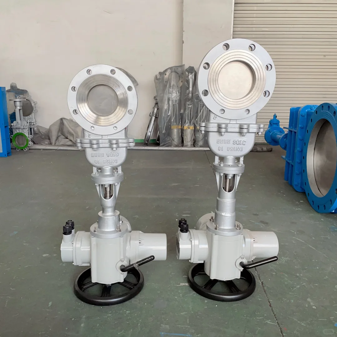 电动暗板耐高温刀闸阀