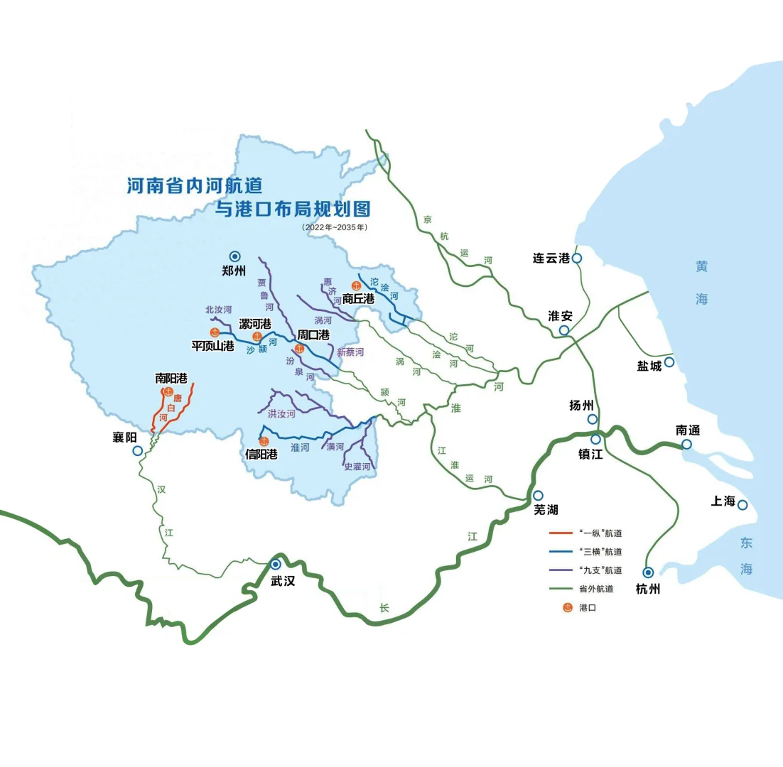 河南内河航运路线图