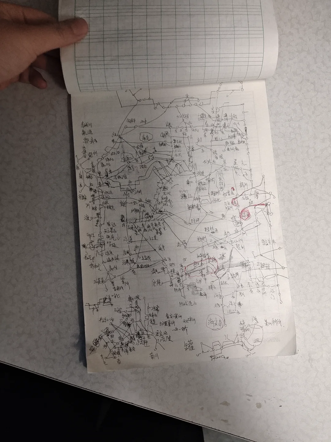 全国铁路示意图