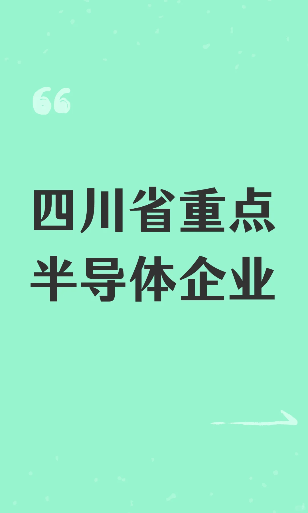 四川省重点半导体企业
