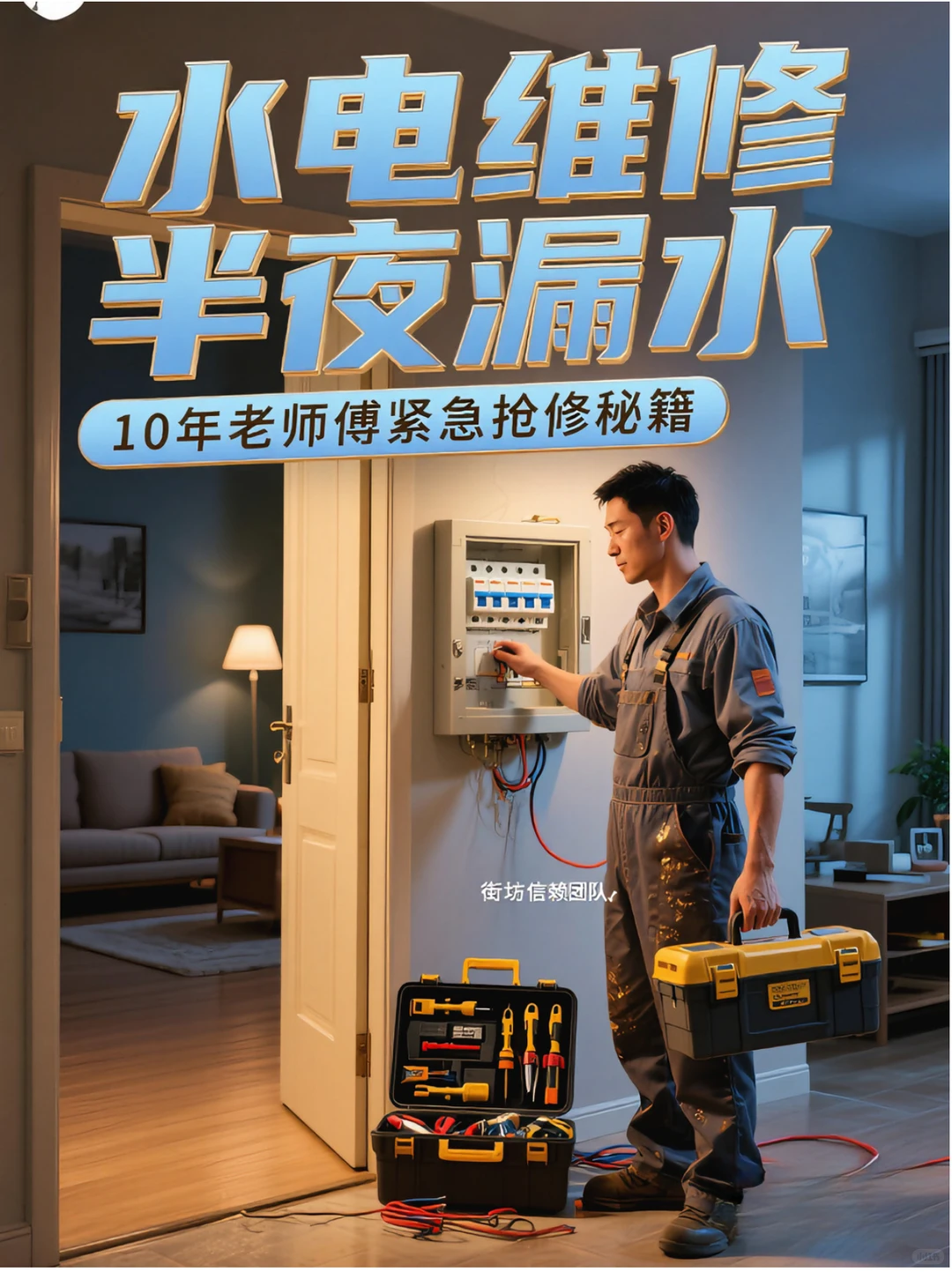 半夜水管炸了⁉️后悔没早看老师傅这招