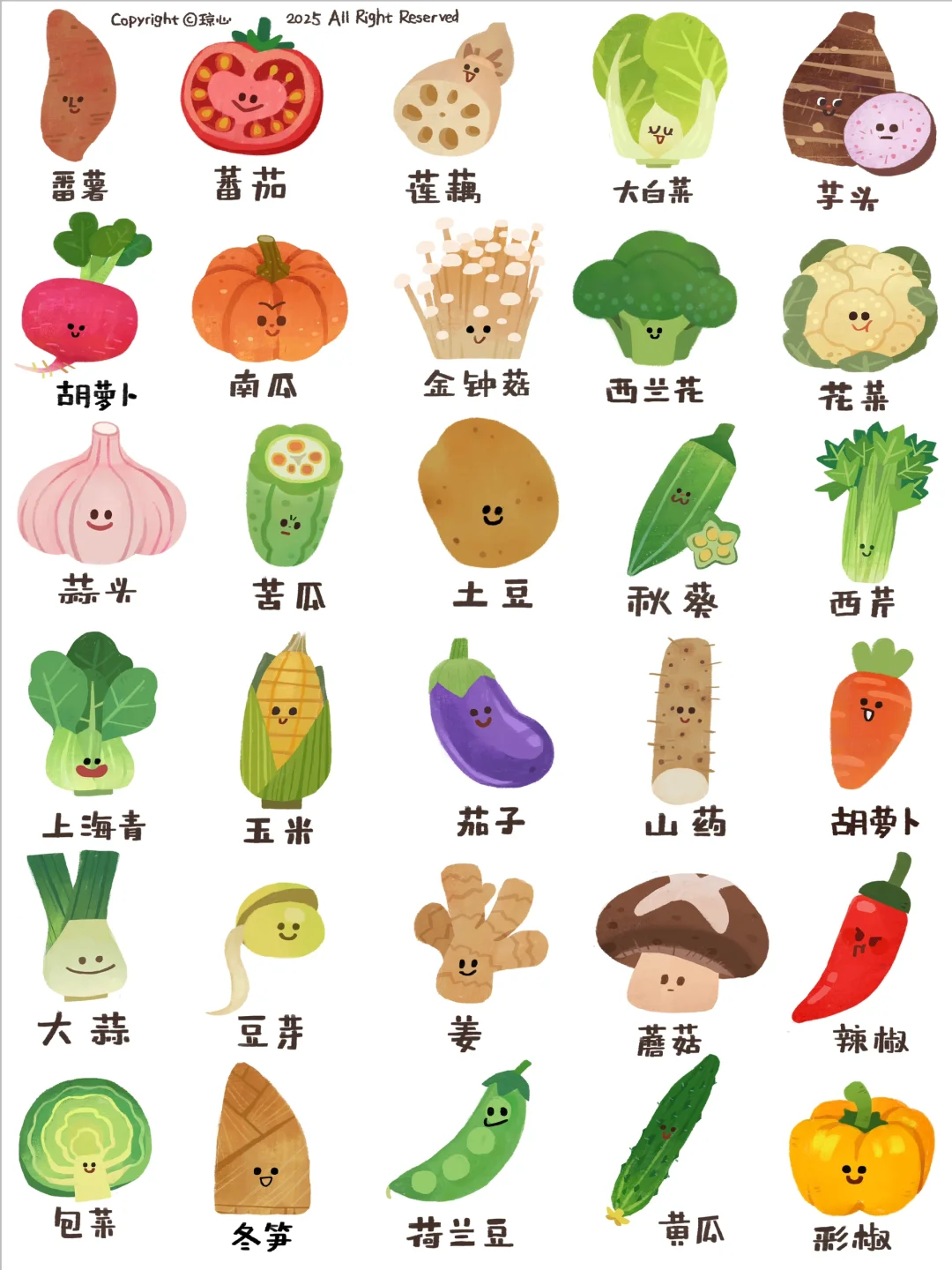 蔬菜合集|每天都要多吃蔬菜哦?