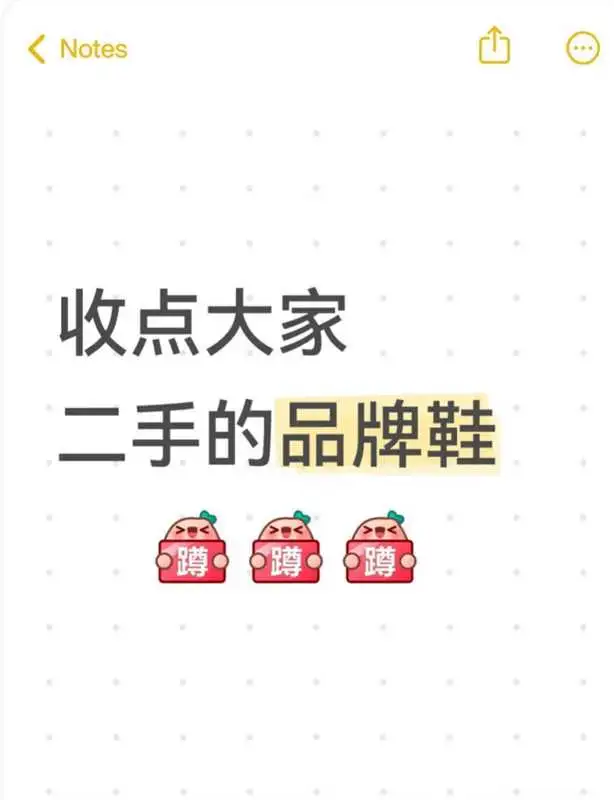 收点大家二手的品牌鞋