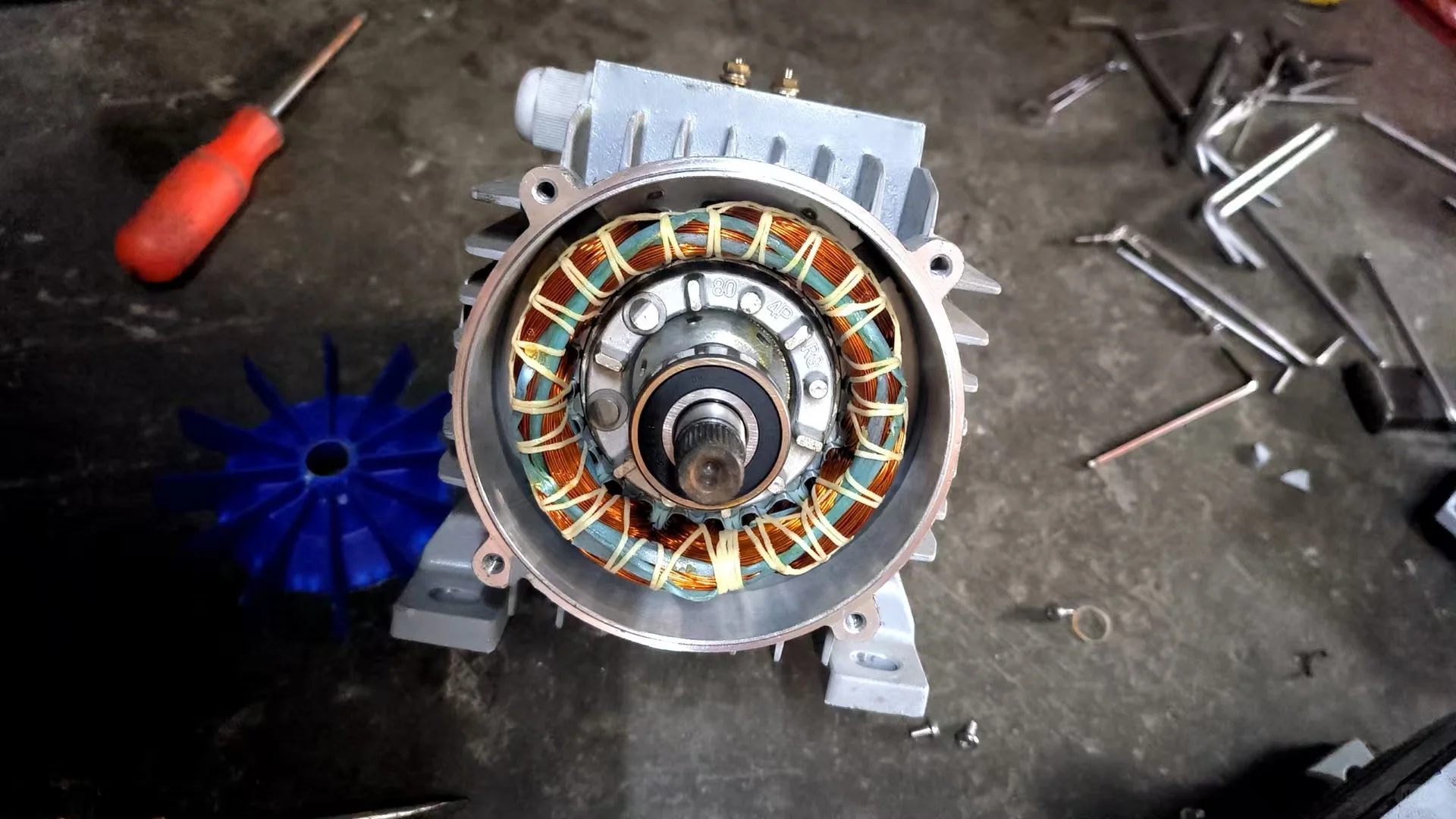 铝壳铜线三相小电机