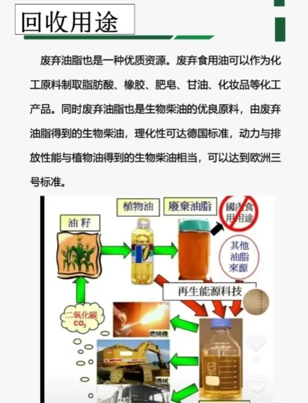 废弃油脂的利用途径！不懂就问问？