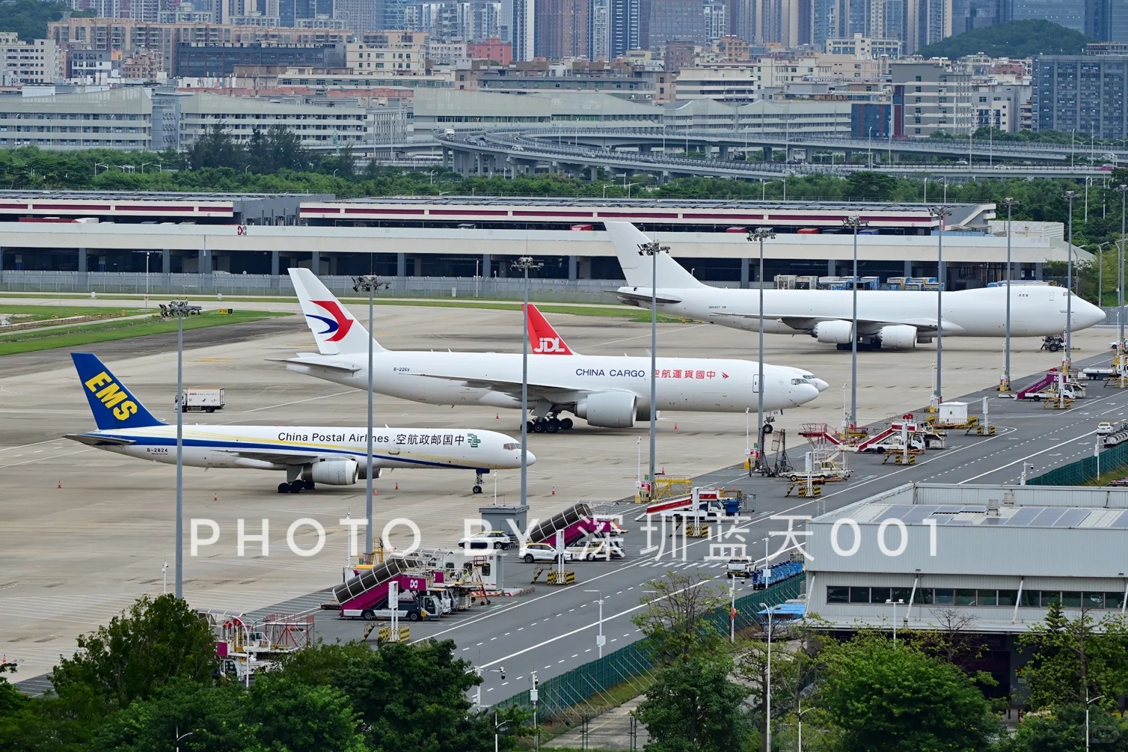 四款波音货机同框