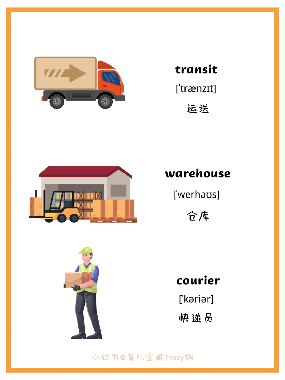 ?亲子英语Day113【运输】主题闪卡