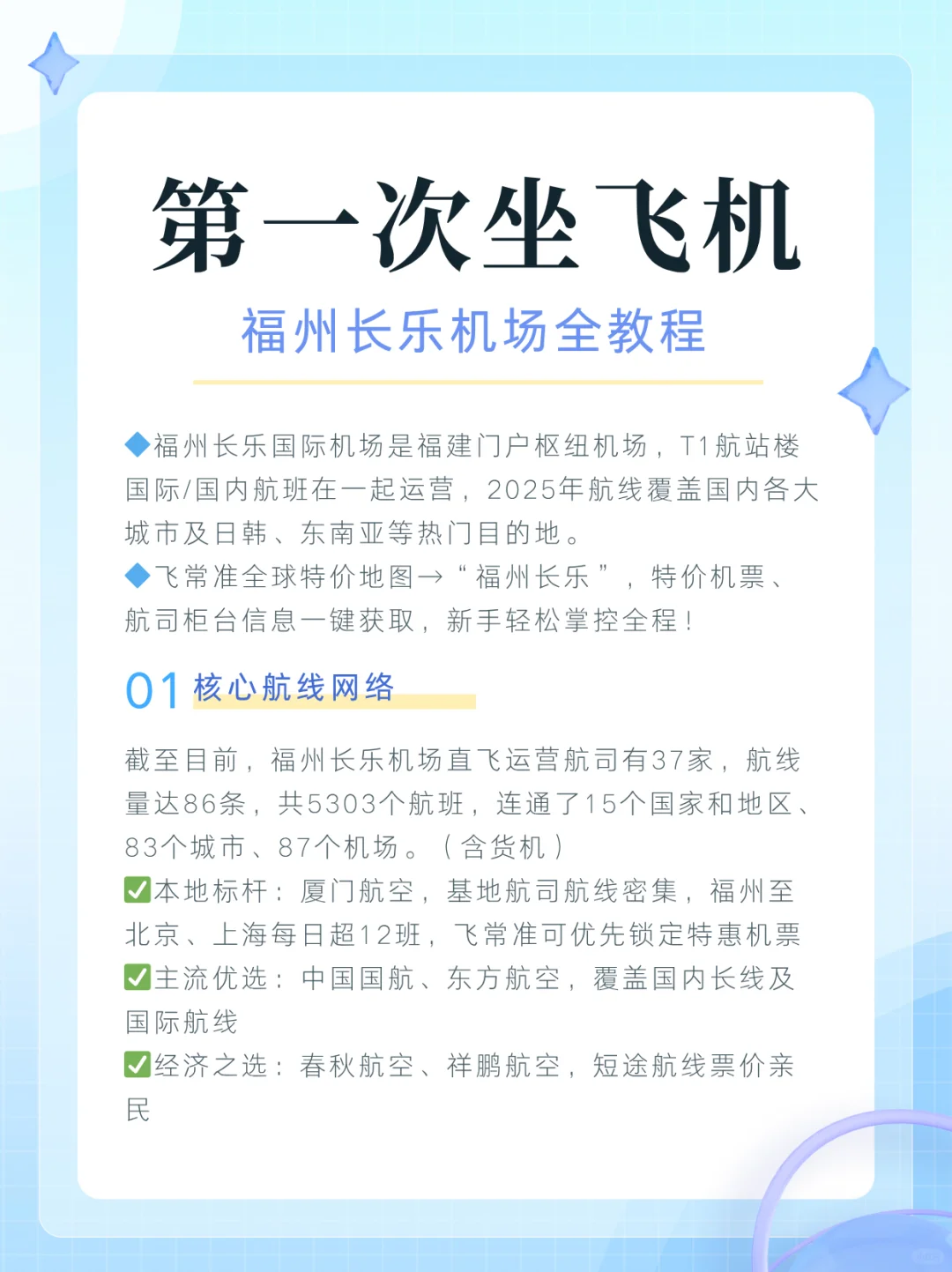 第一次坐飞机，福州长乐机场全教程