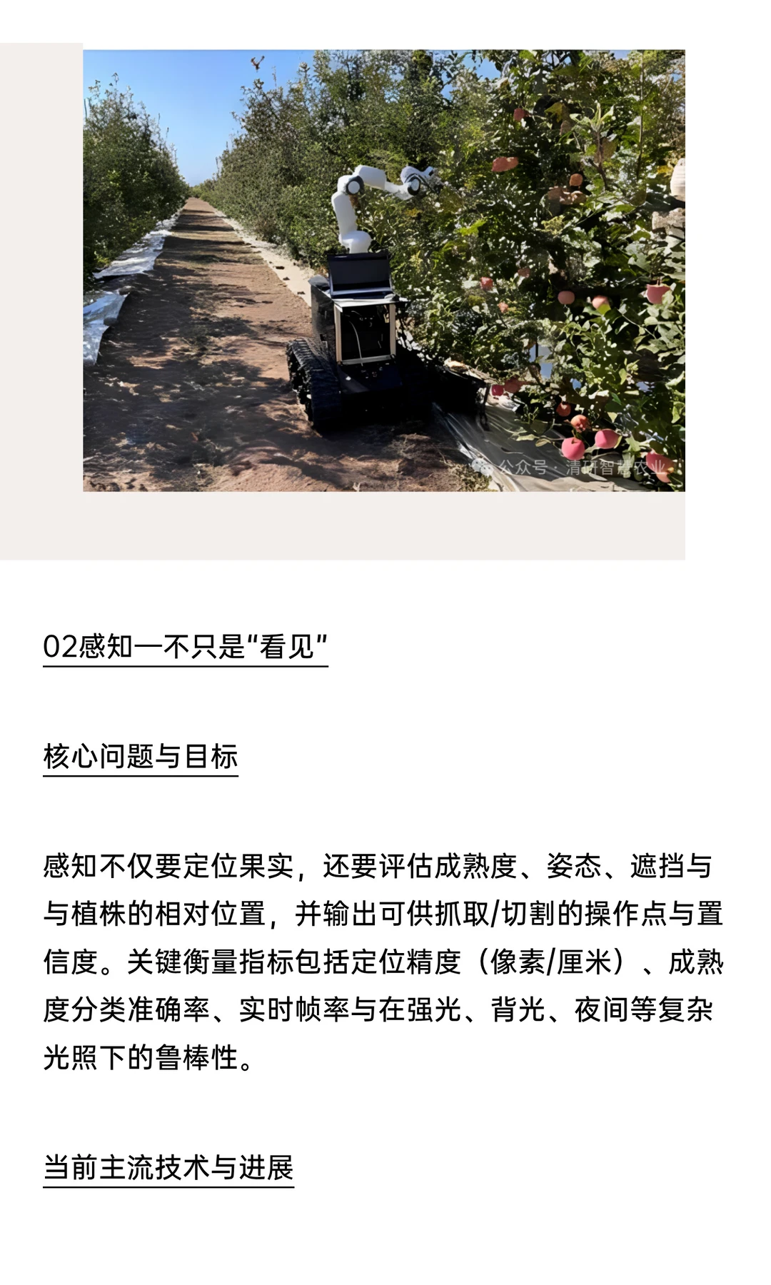 农业机器人在“采摘”领域的三条技术主线