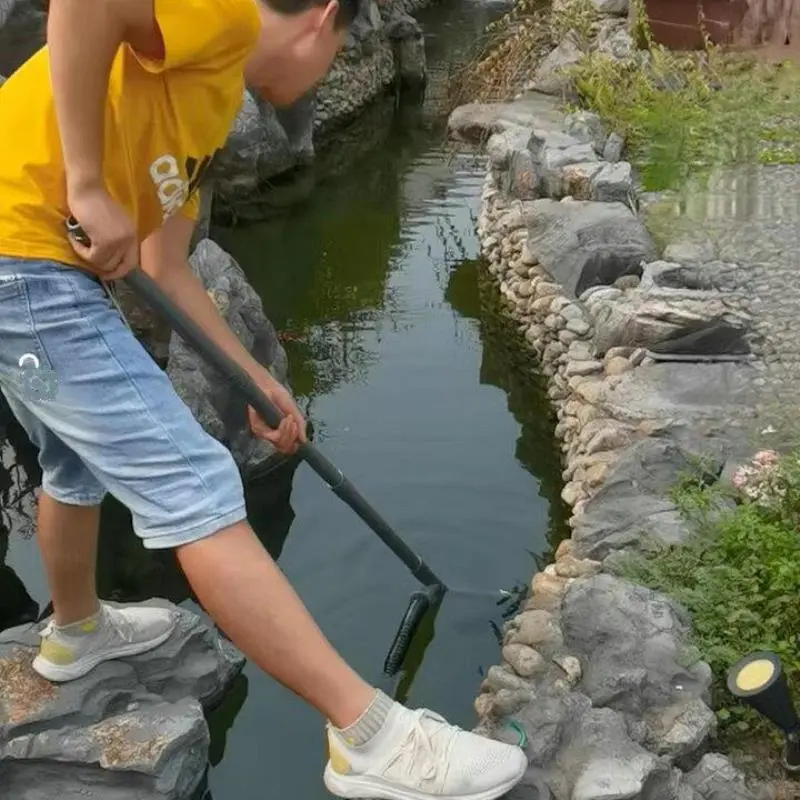 ?锦鲤鱼池清洁神器！双头吸污超省心?